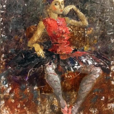 Клоунесса в розовом