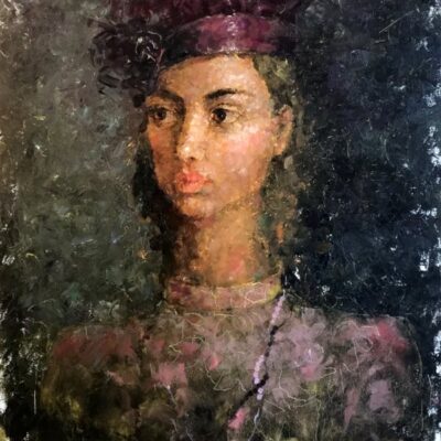 Лиловая шляпка